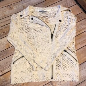 Charlotte Russe Crochet style Blazer